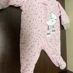 Pink Moon and Stars Kids One Piece